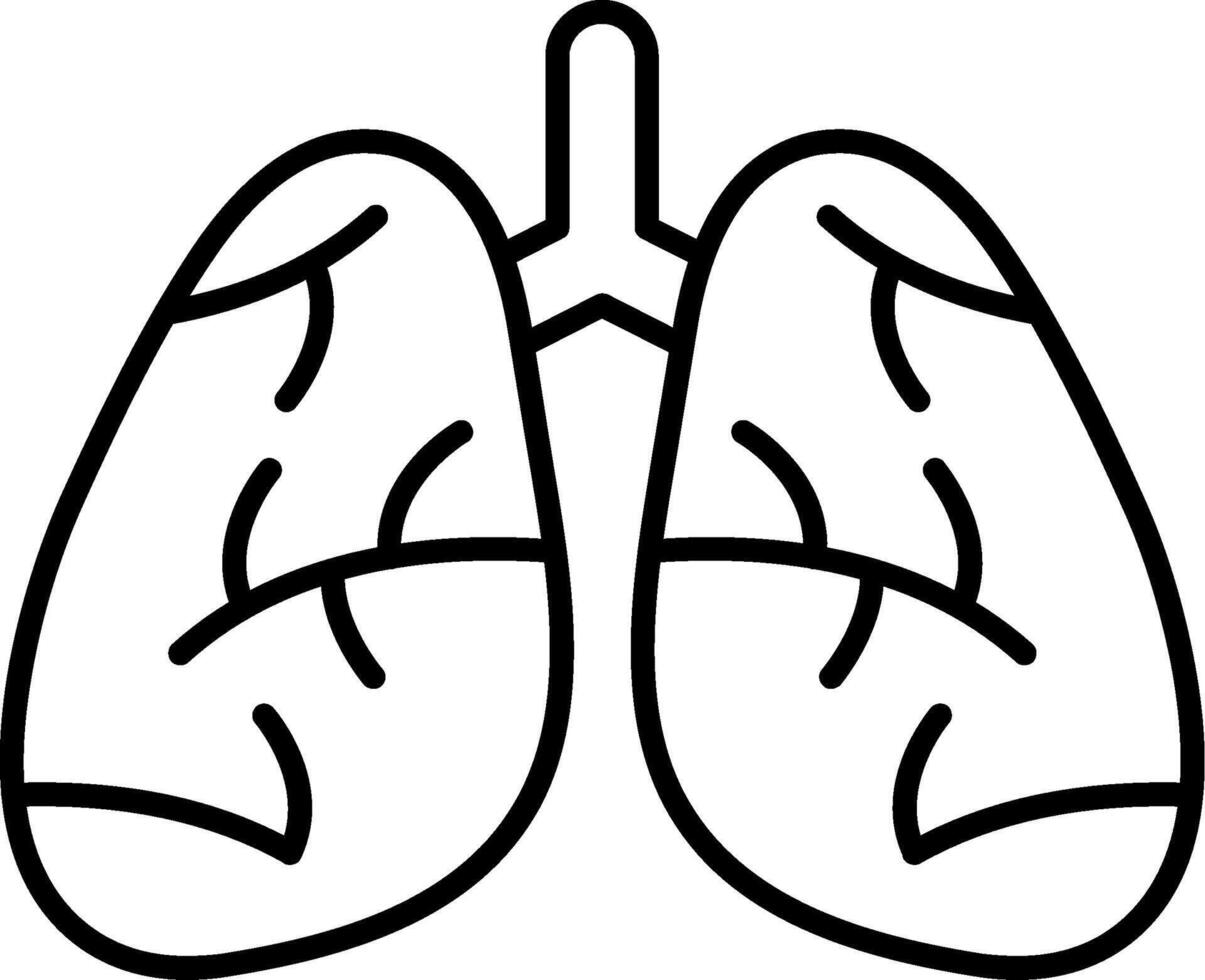 Respirator Line Icon vector