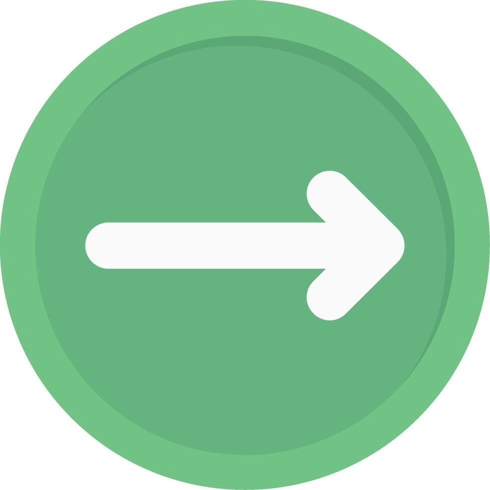 Right Arrow Flat Icon vector