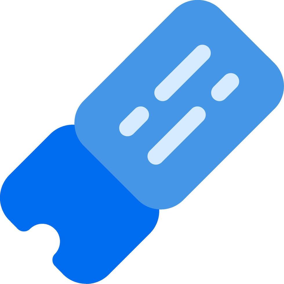 Ticket Flat Icon vector