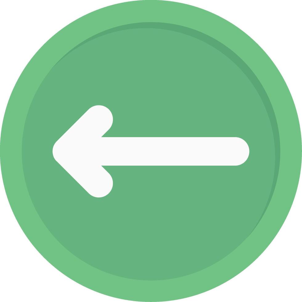 Left Arrow Flat Icon vector