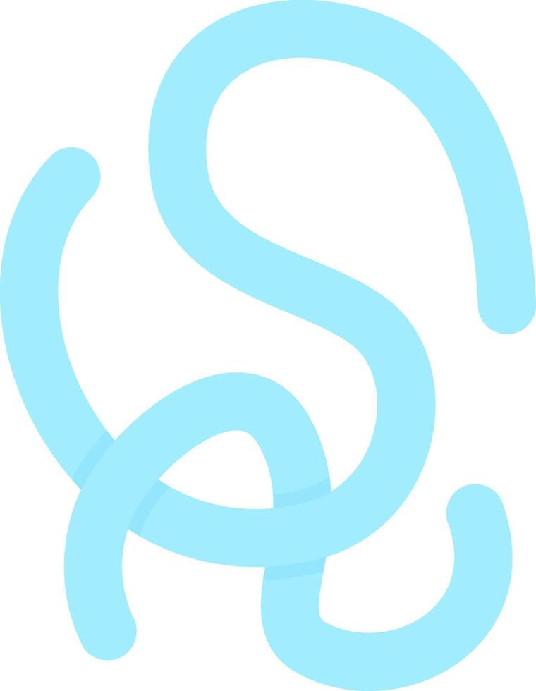 Roundworm Flat Icon vector