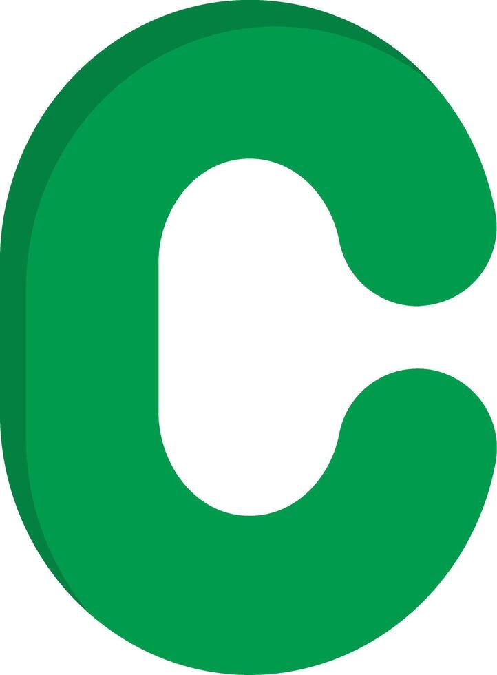 Capital C Icon vector