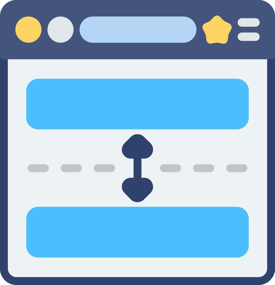 Gap Flat Icon vector