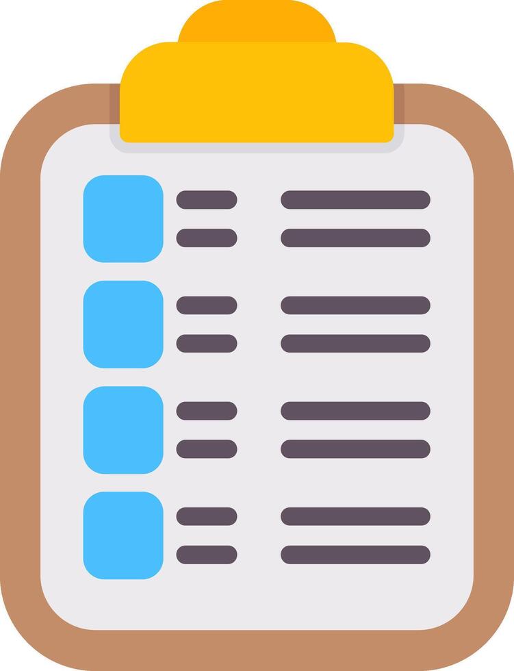 To Do List Flat Icon vector