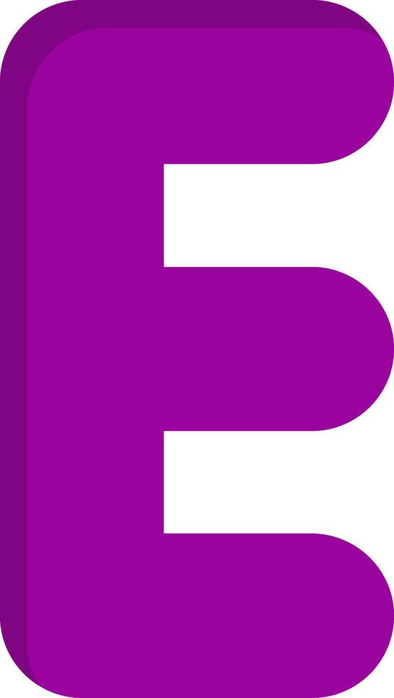 Capital E Icon vector