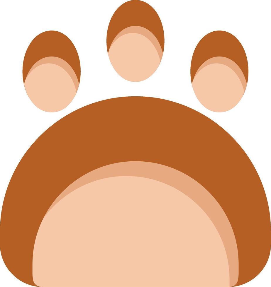 Paw Flat Icon vector