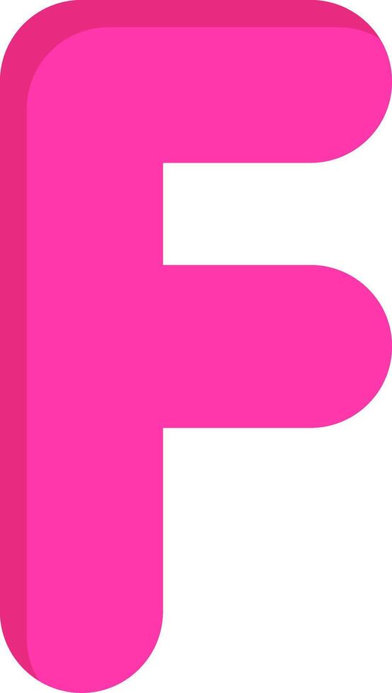 Capital F Icon vector