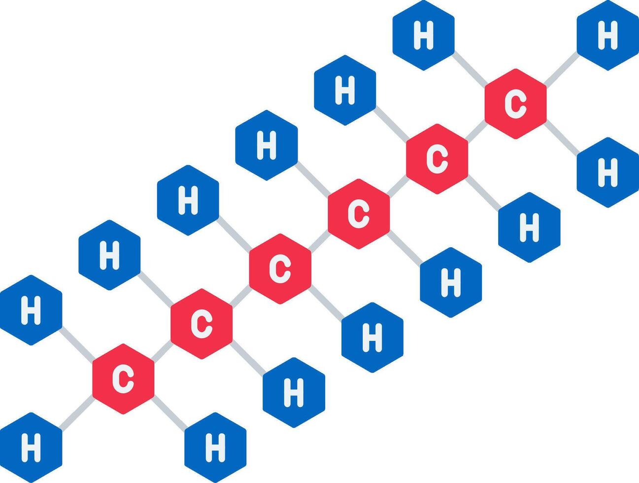 Hexane Flat Icon vector