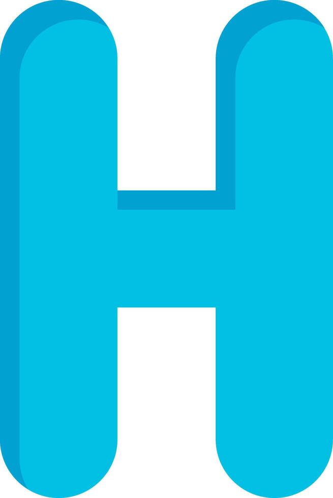 Capital H Icon vector