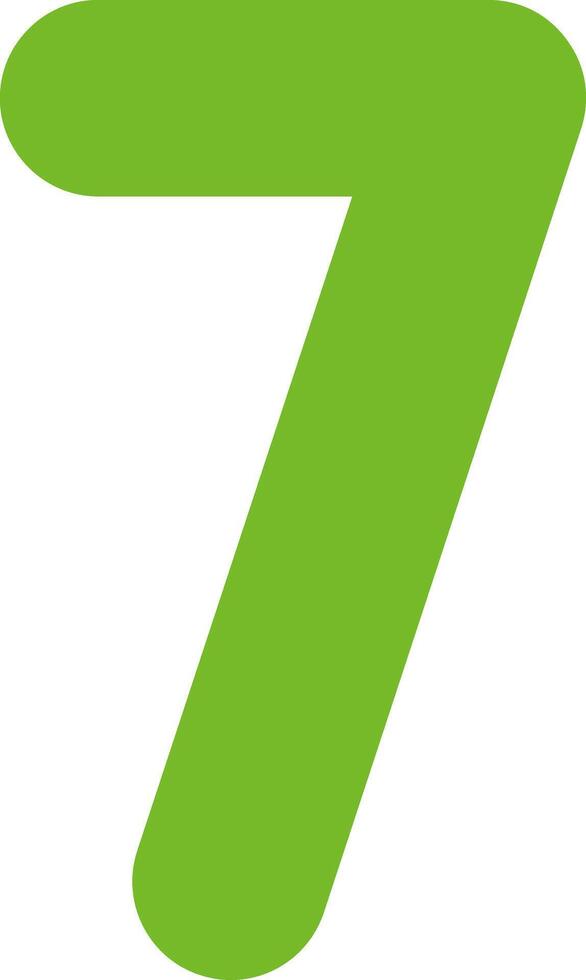 Seven Flat Icon vector