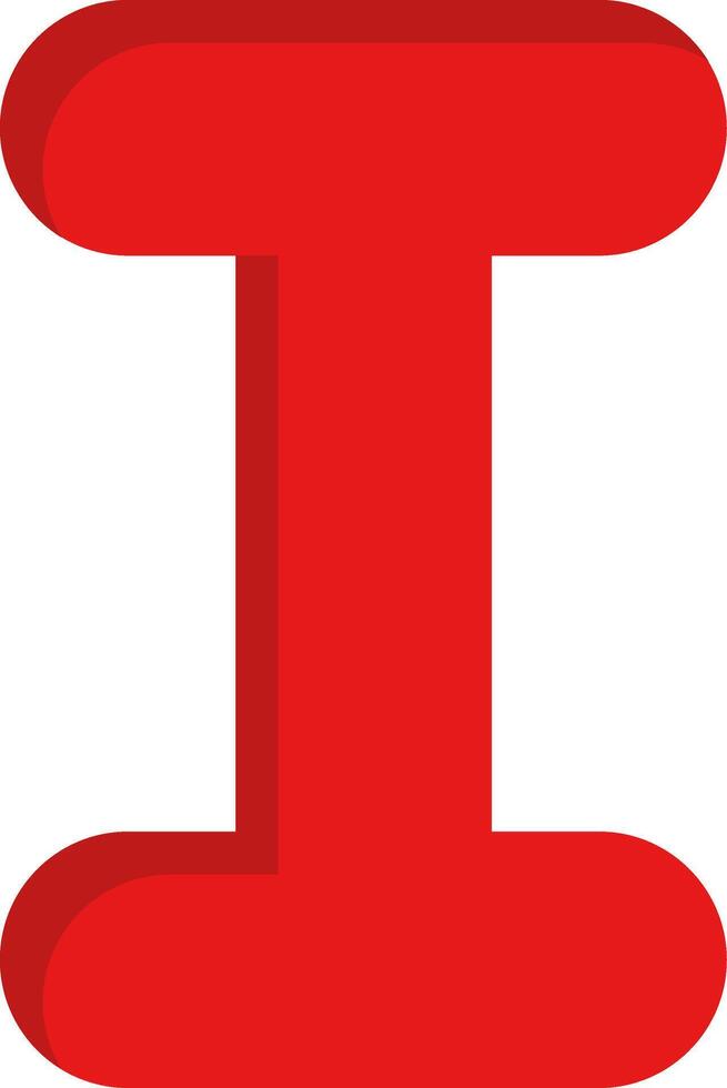 Capital I Icon vector