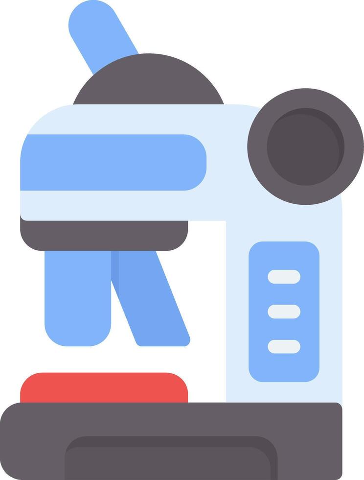 Microscope Flat Icon vector