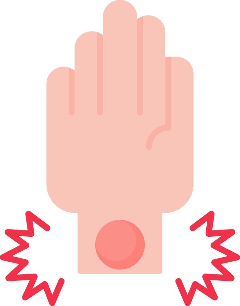Wrist Injury Flat Icon vector