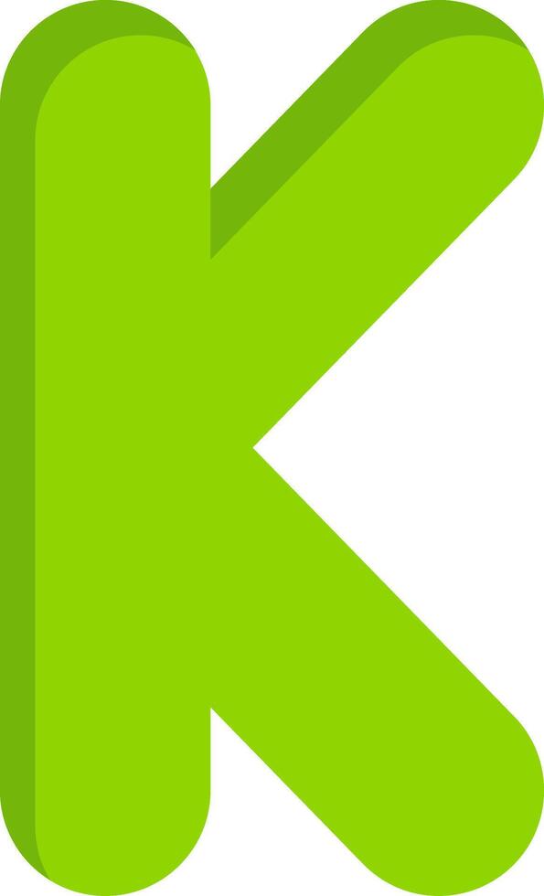 Capital K Icon vector