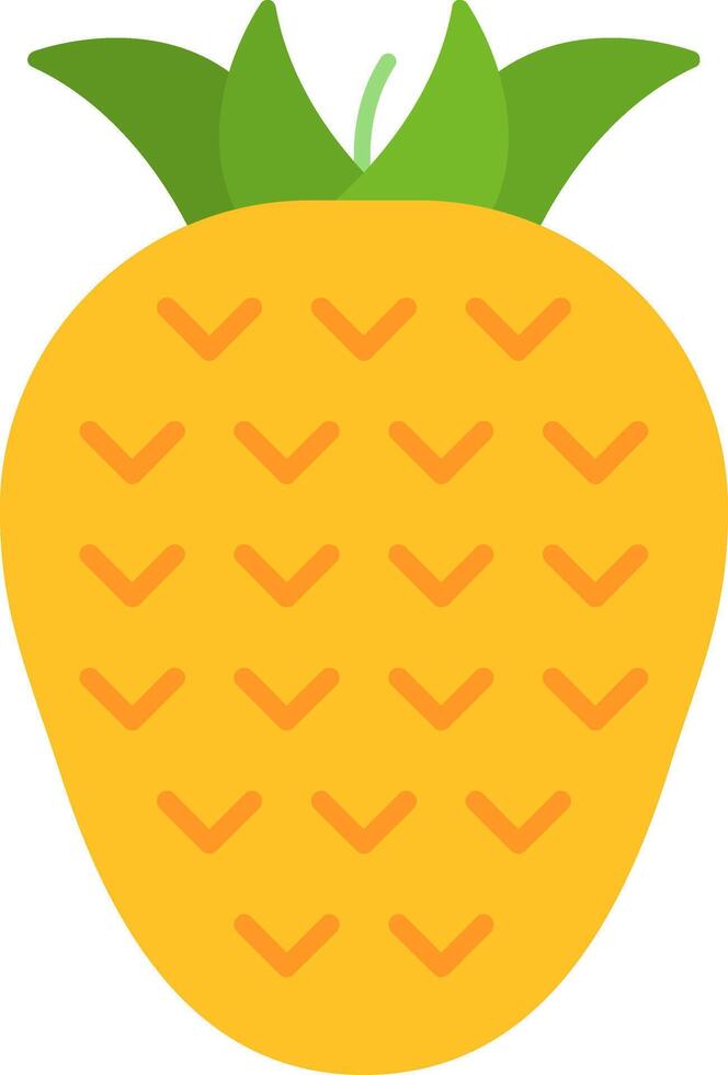 Pineapple Flat Icon vector