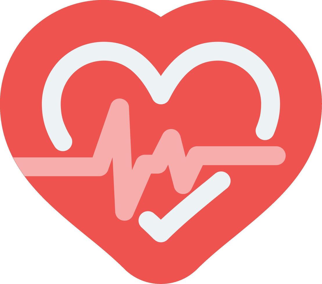 Pulse Flat Icon vector
