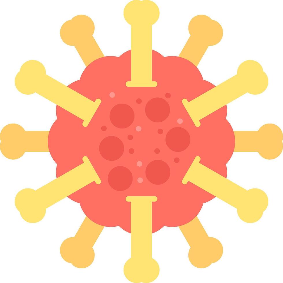 rubéola plano icono vector