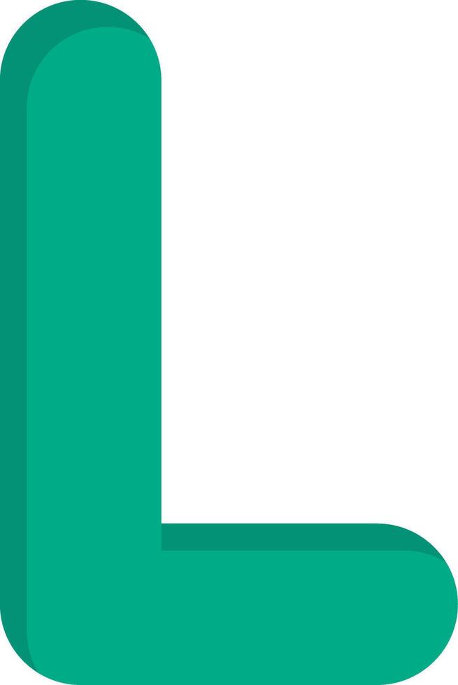 Capital L Icon vector