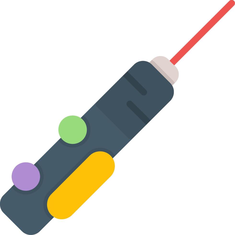 Laser Flat Icon vector
