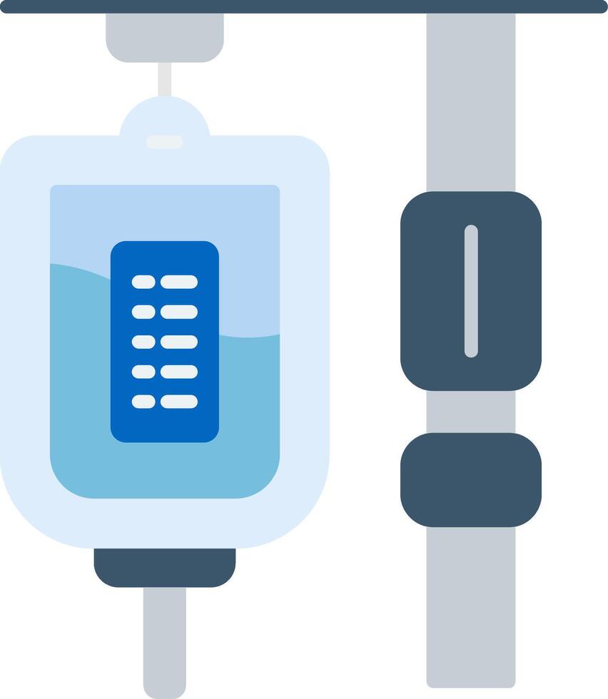 IV Drip Flat Icon vector