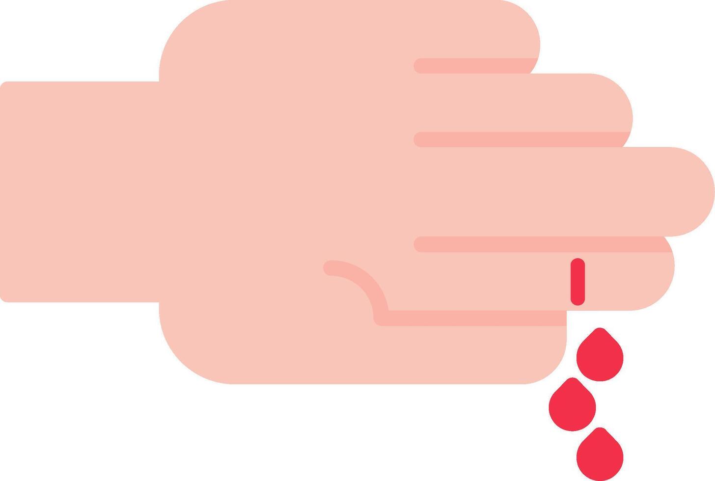 Cut Flat Icon vector
