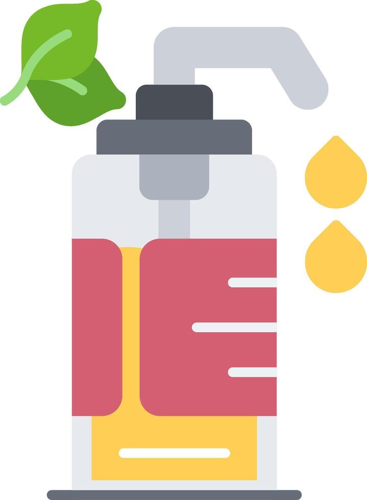Cleansing Oil Flat Icon vector