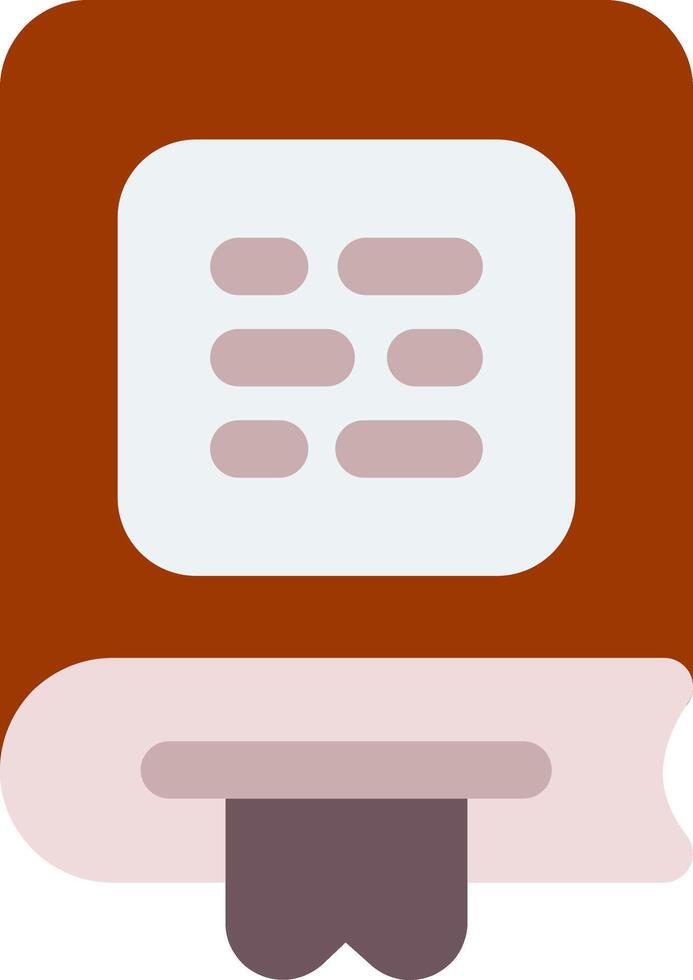 Book Bookmark Flat Icon vector