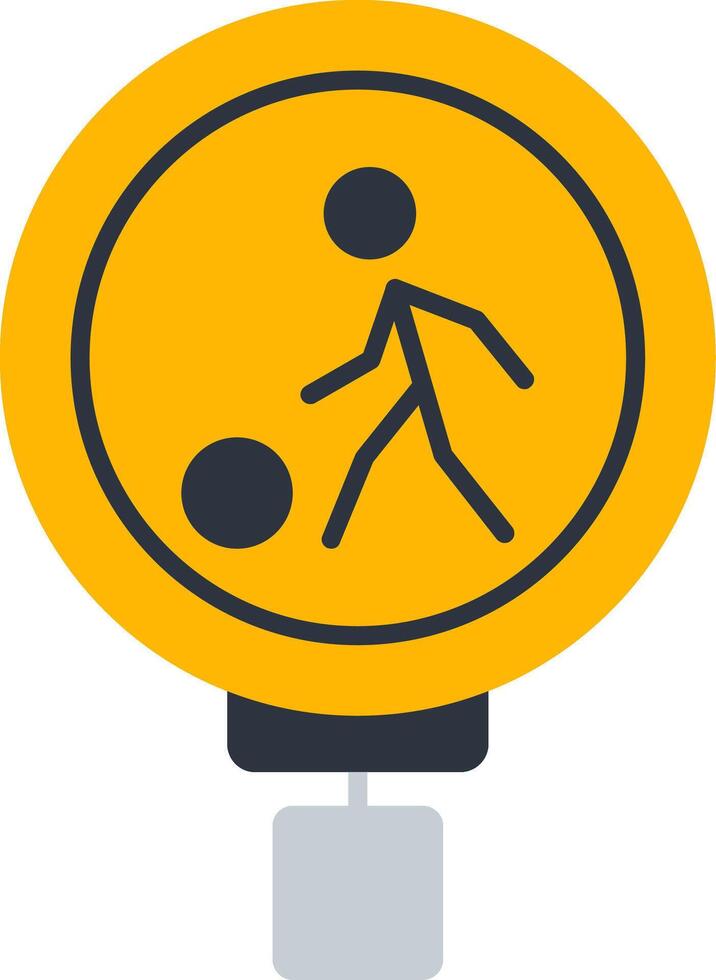 Children At Play Flat Icon vector