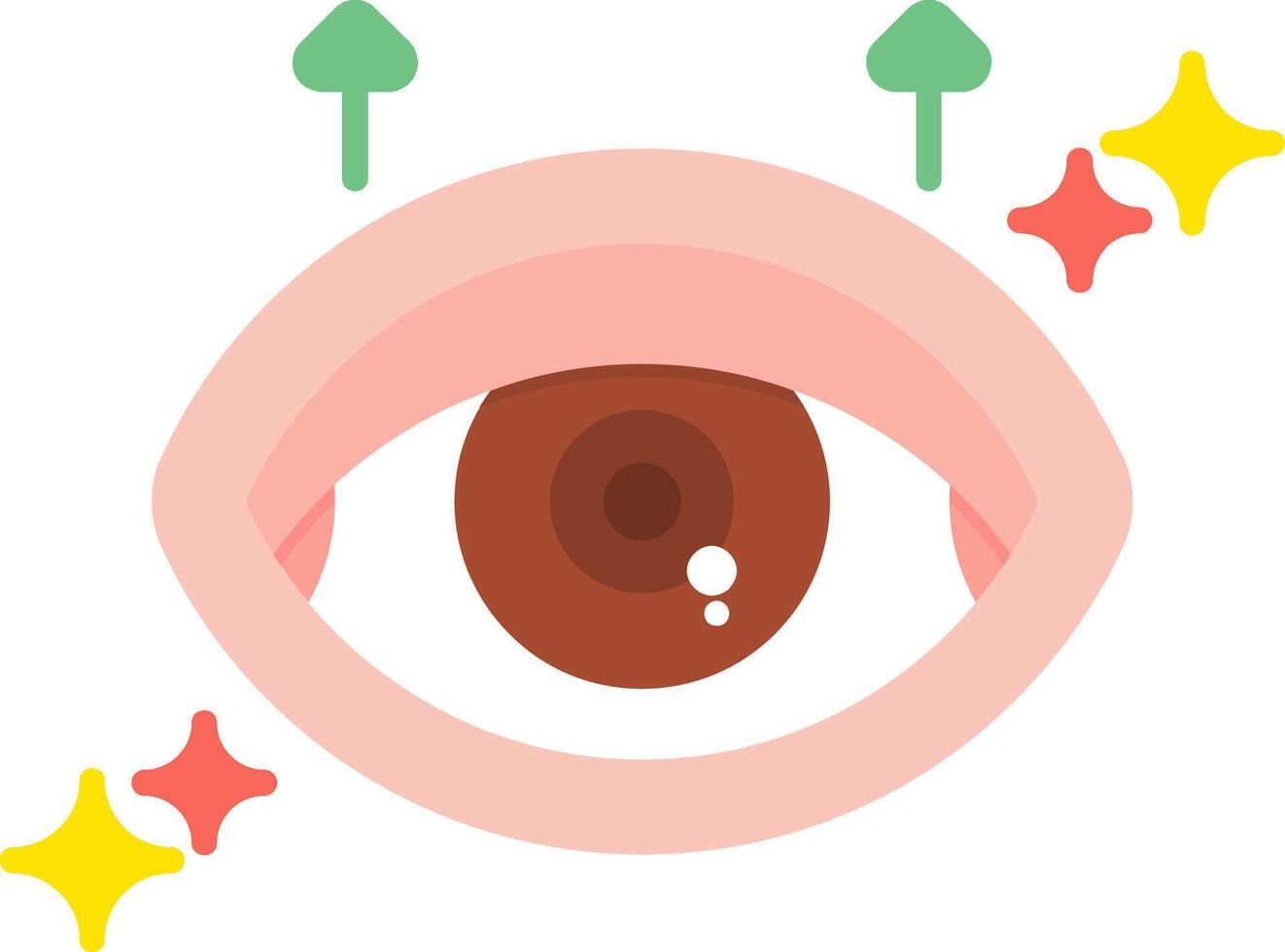 Eyelid Flat Icon vector