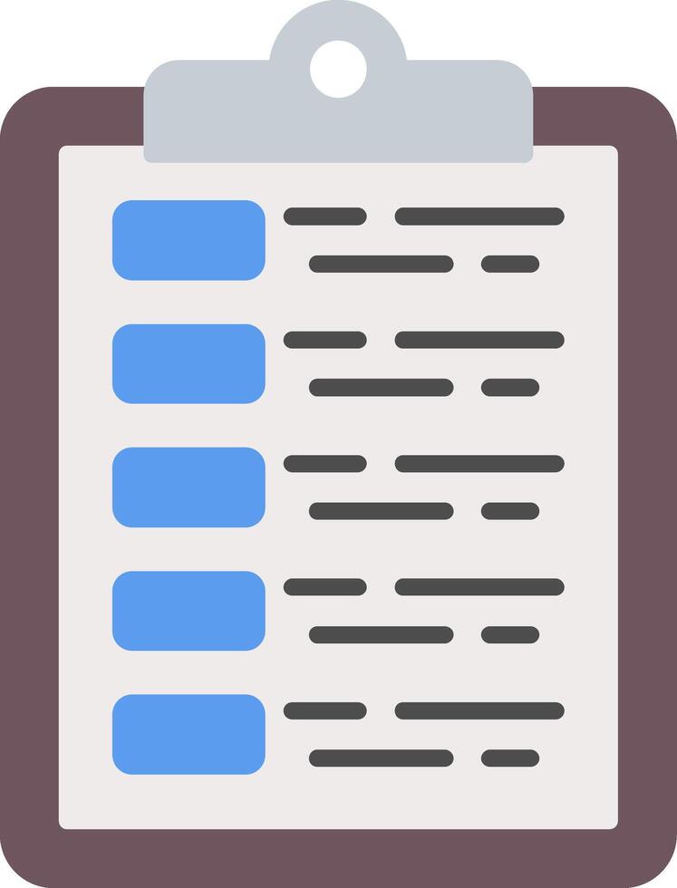 Task Board Flat Icon vector