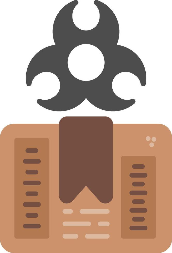 Biohazard Flat Icon vector