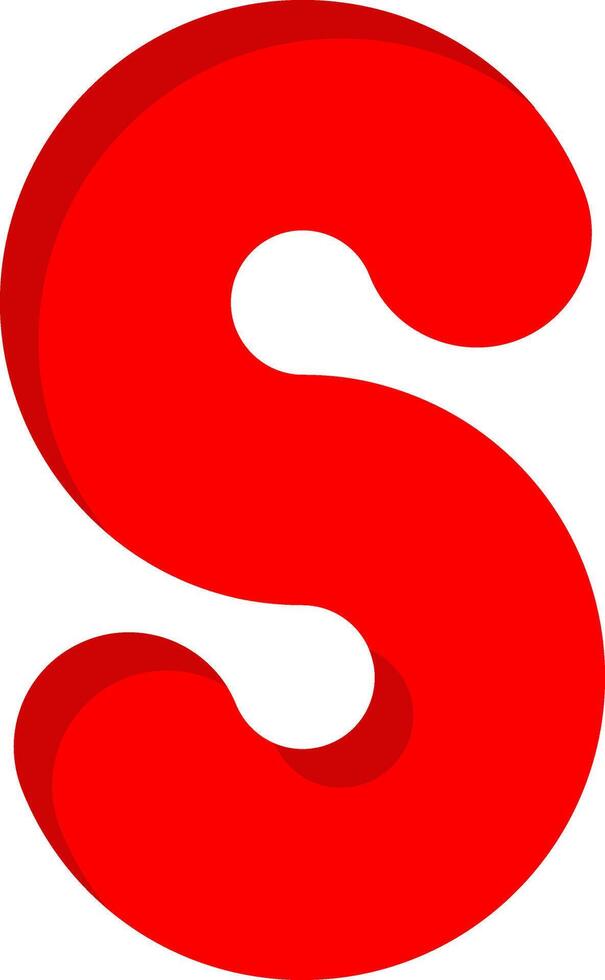 Capital S Icon vector