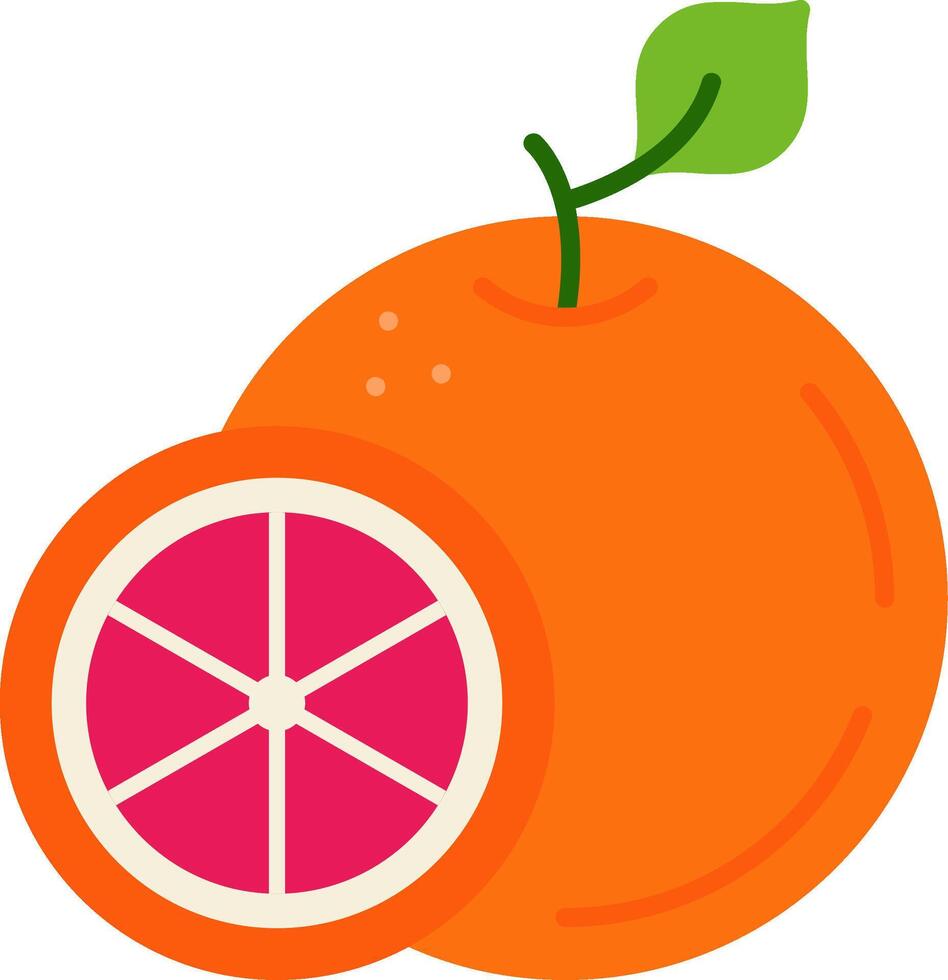 Grapefruit Flat Icon vector