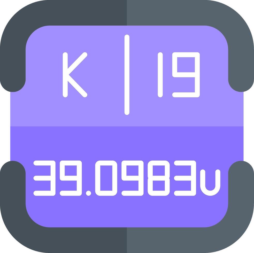 Potassium Periodic Table Element vector