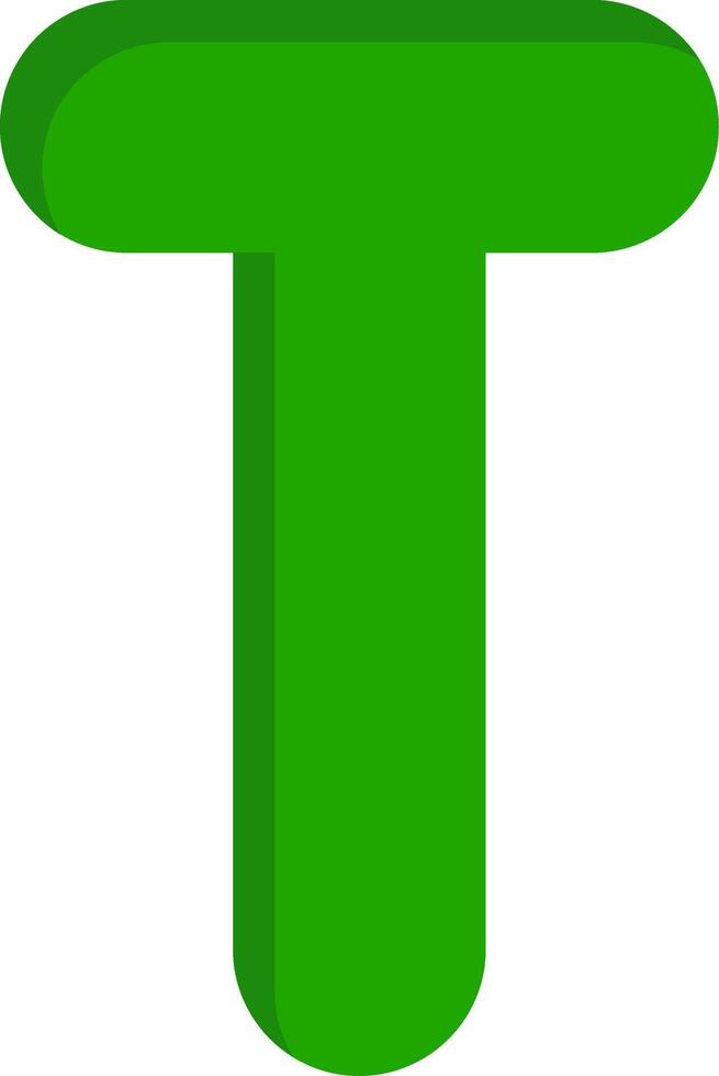 Capital T Icon vector