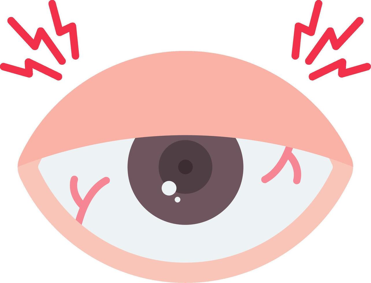 Eye Injury Flat Icon vector