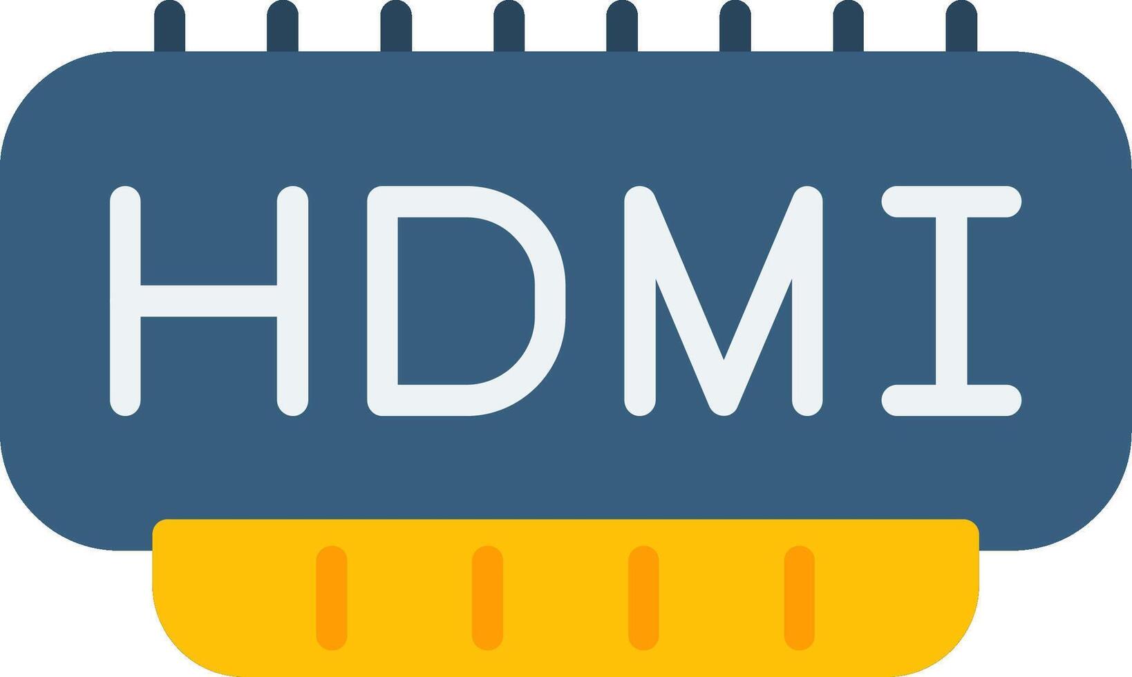 Hdmi Port Flat Icon vector