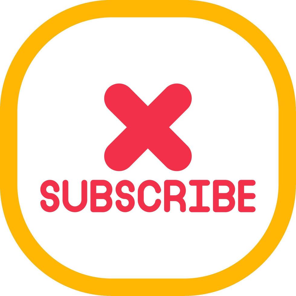 Unsubscribe Flat Icon vector