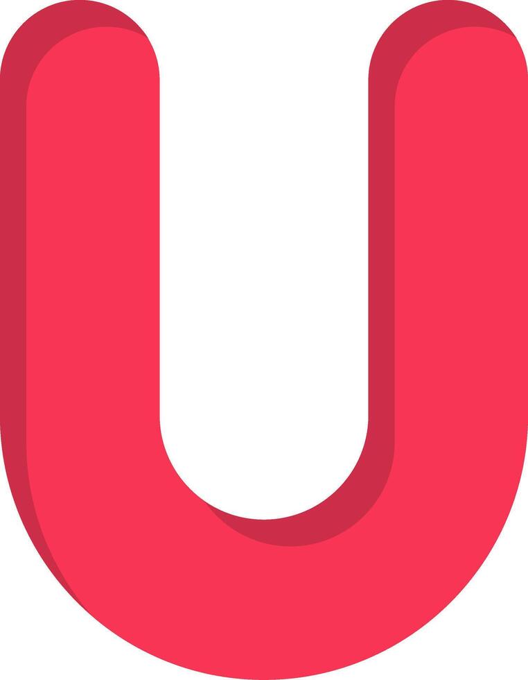 Capital U Icon vector