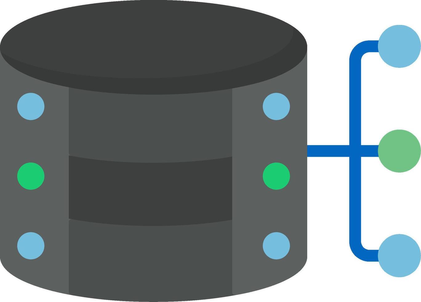 Database Flat Icon vector