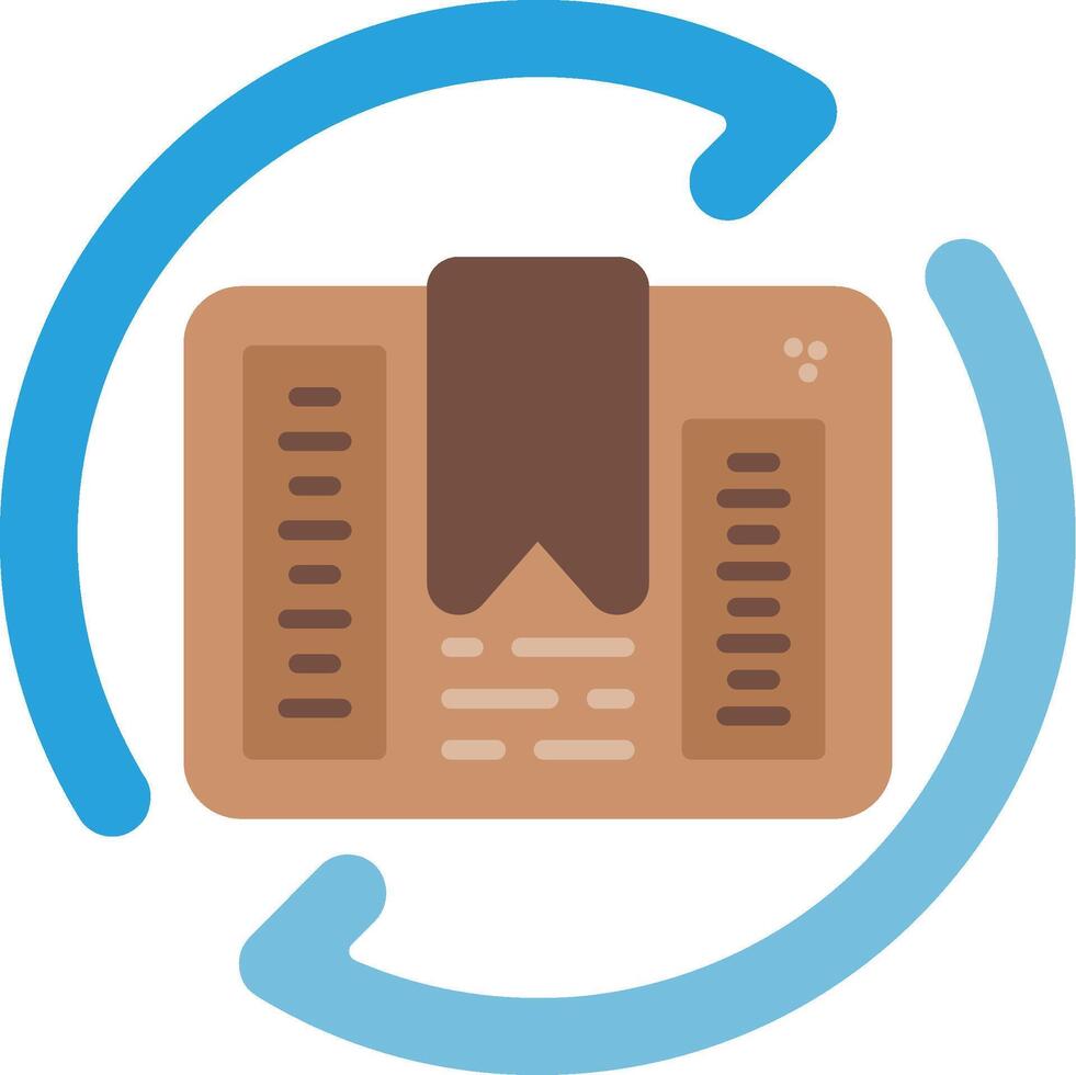 Recycled Material Flat Icon vector