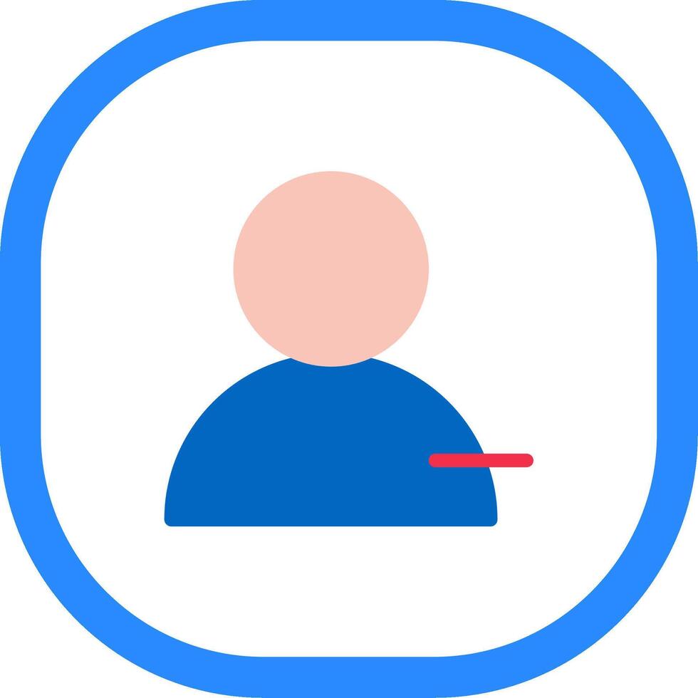 Unfollow Flat Icon vector