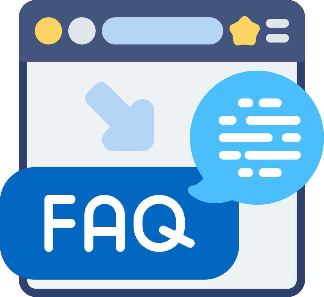 Faq Flat Icon vector