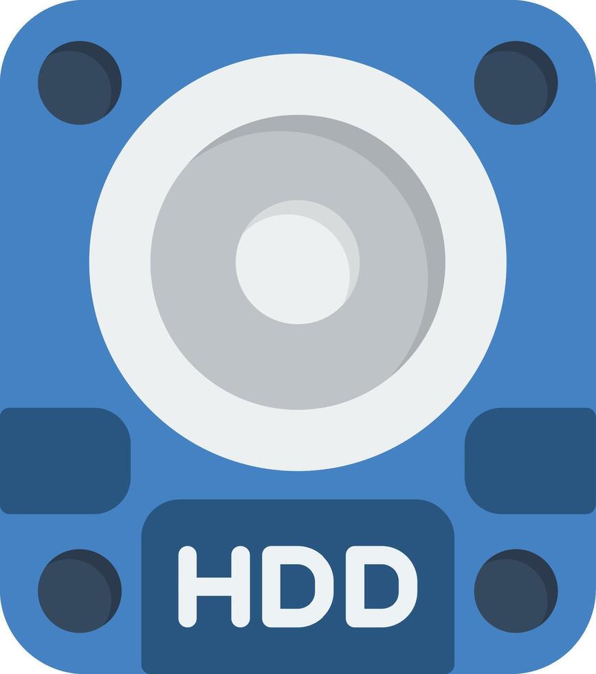 Hdd Flat Icon vector