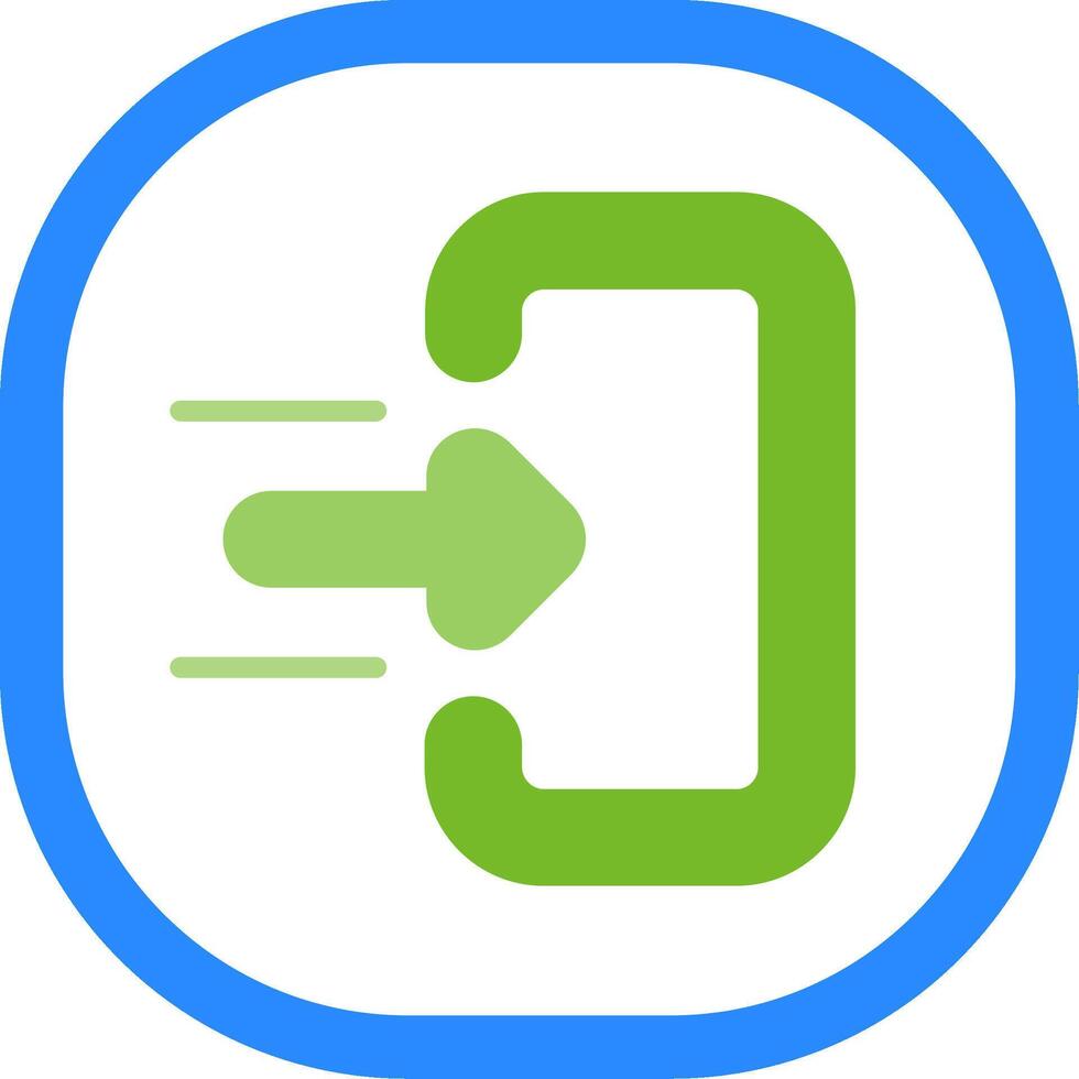 Login Flat Icon vector