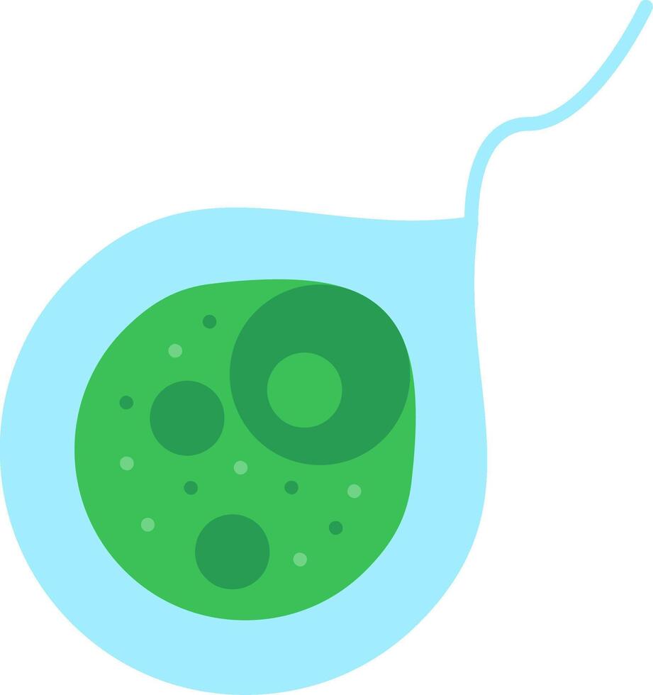 Euglenid Flat Icon vector