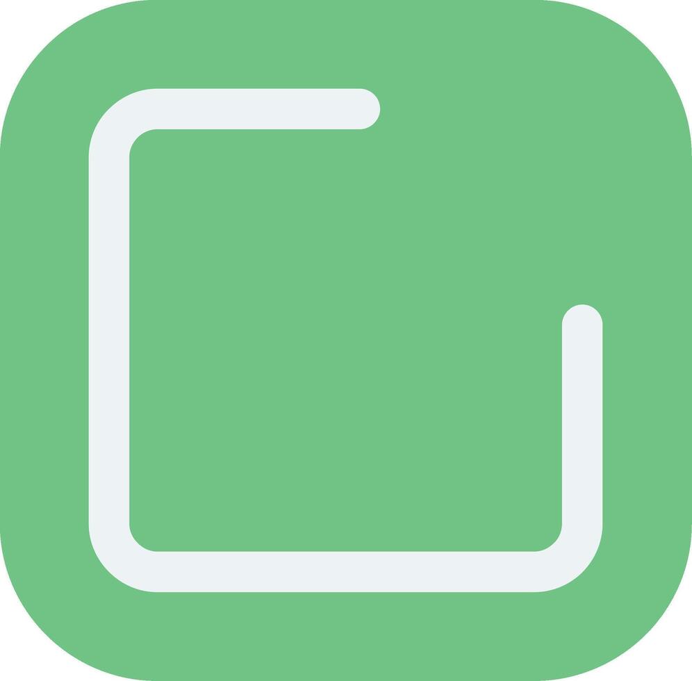 Square Flat Icon vector