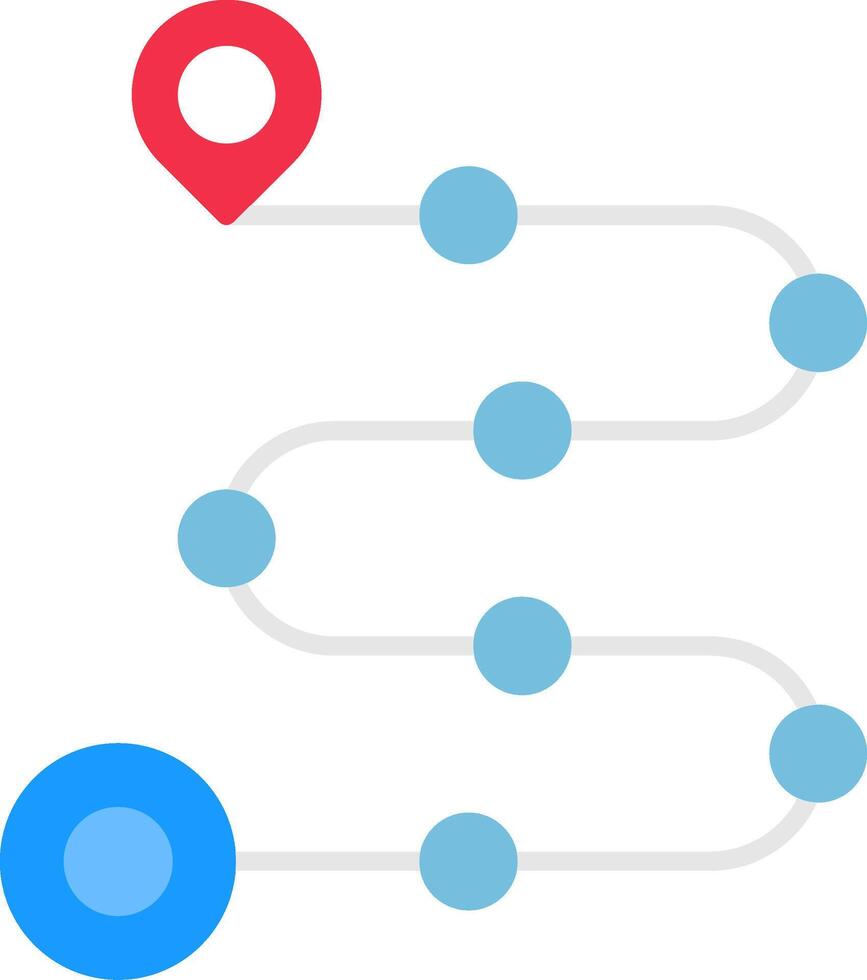 Agile Roadmap Flat Icon vector