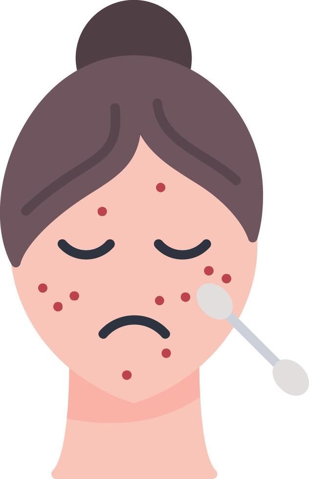 Spot Treatment Flat Icon vector