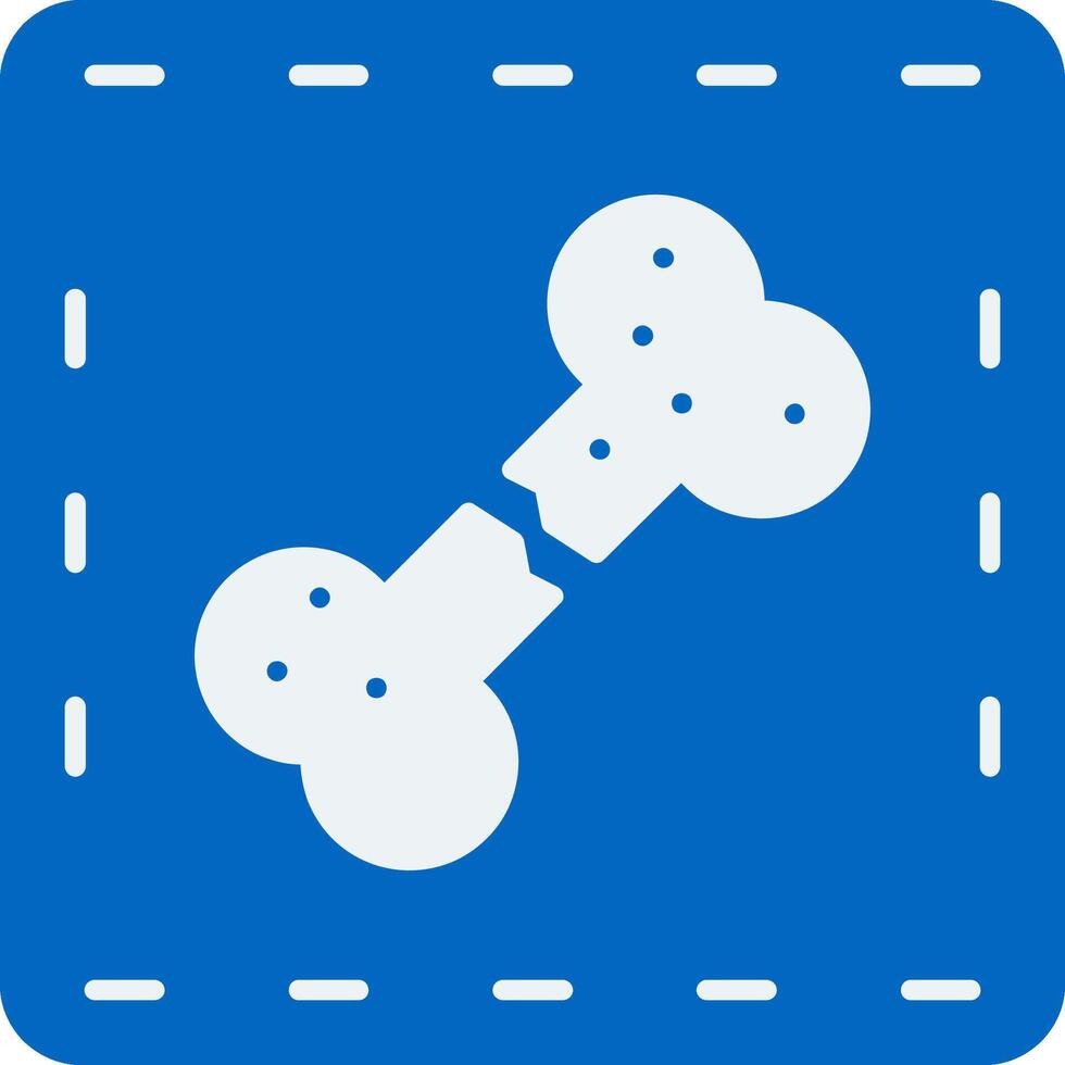 Broken Bone Flat Icon vector